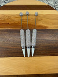 Beadable Rhinestone Wax Pen - Silver