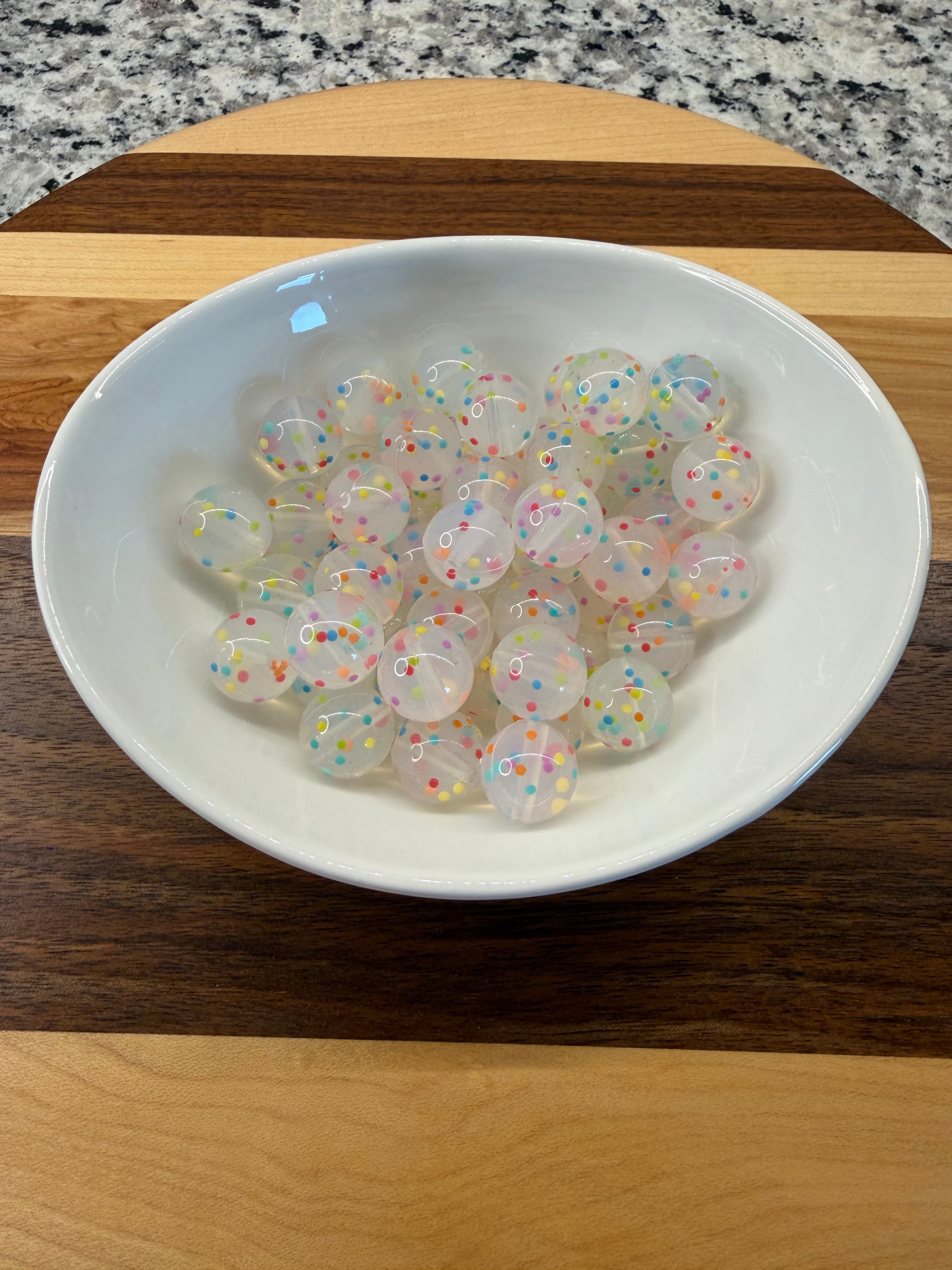 Confetti 15mm silicone