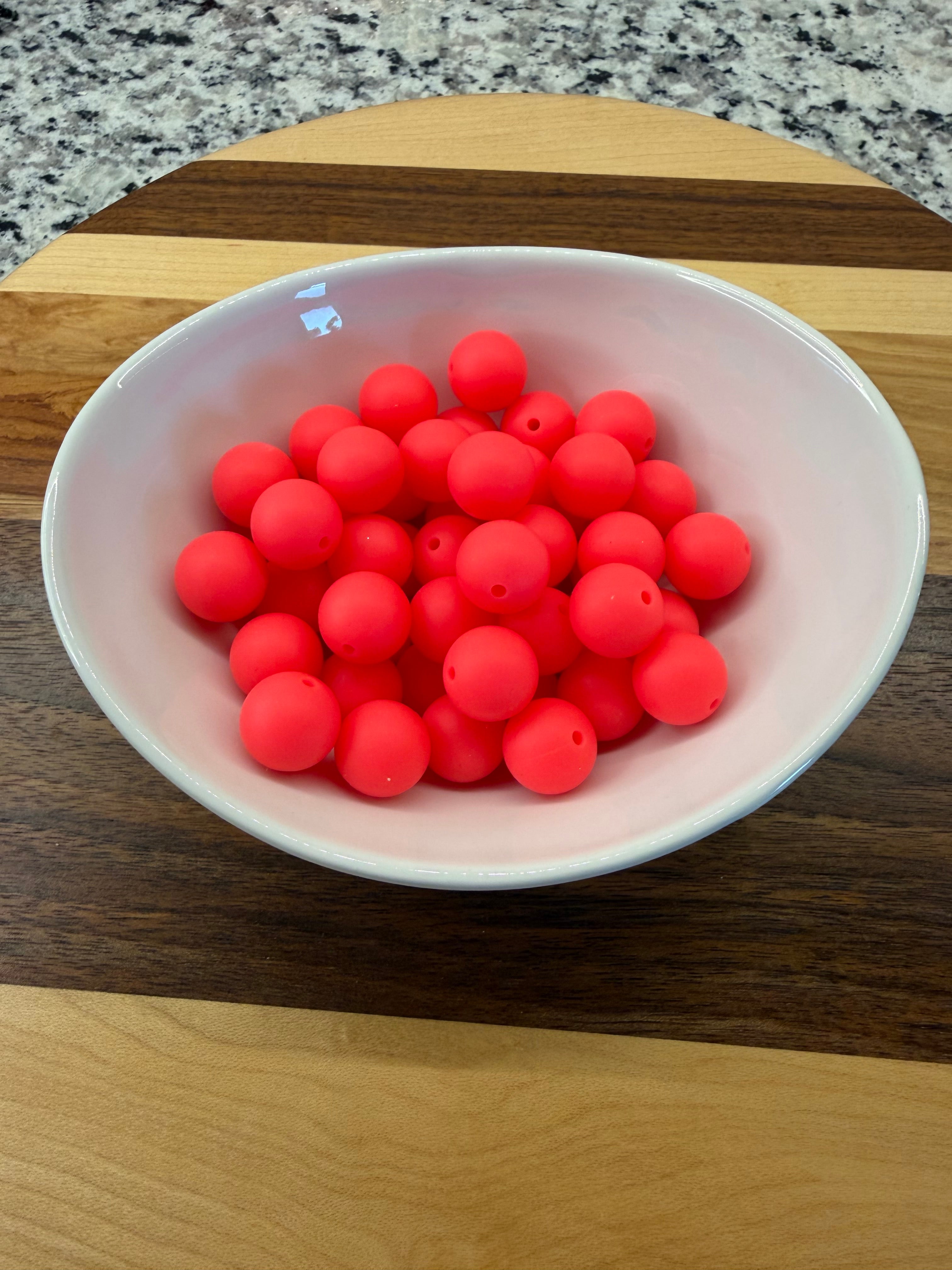 Neon Pink - 15mm Solid Silicone