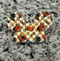 Checker Cars Mouse Ears Claw Clip