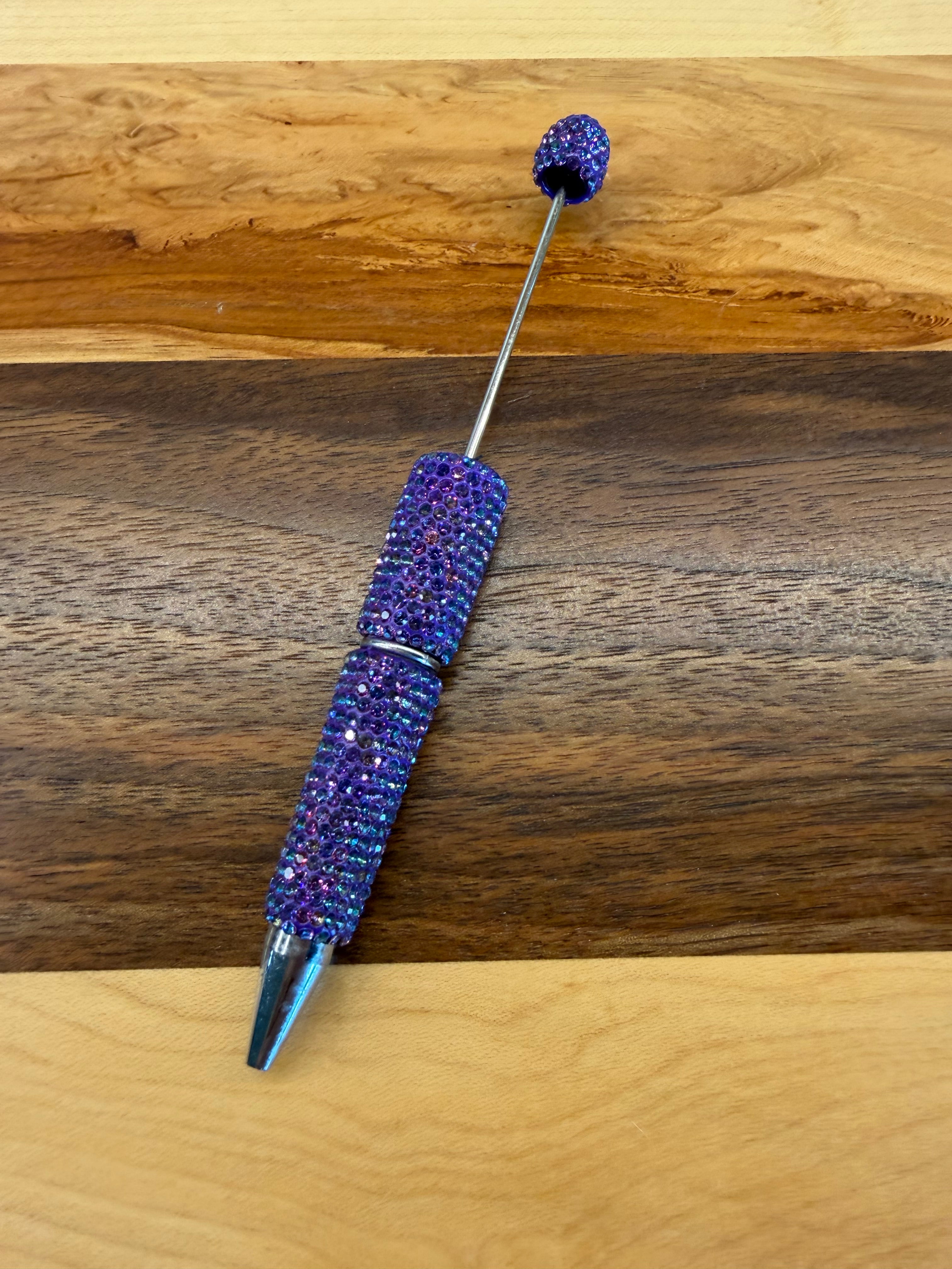 Beadable Rhinestone Pen - Mermaid Purple