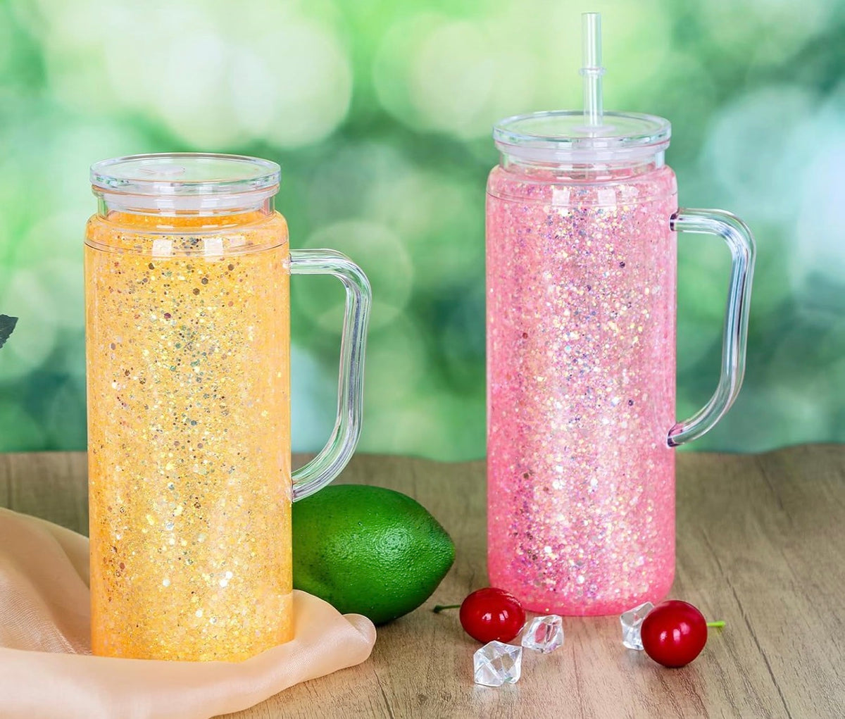 20oz Acrylic Snowglobe with handle