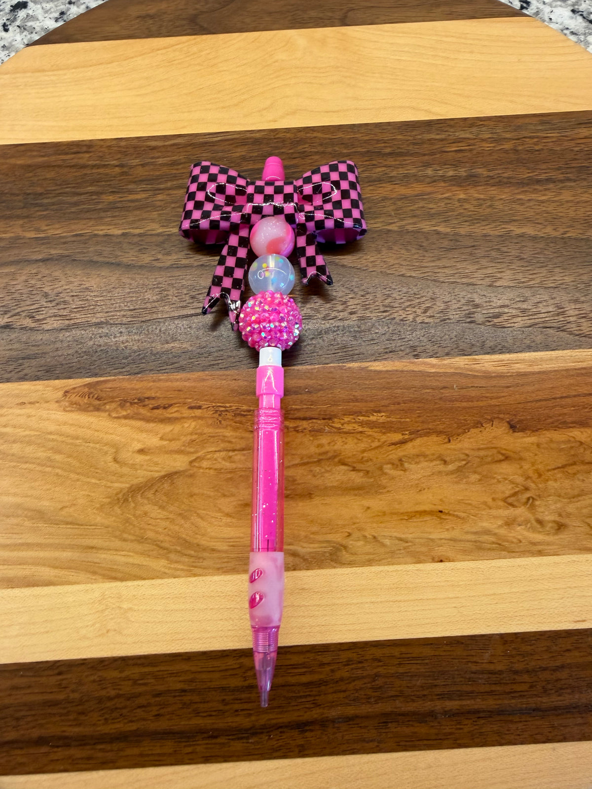 RTS Pink Check Pencil