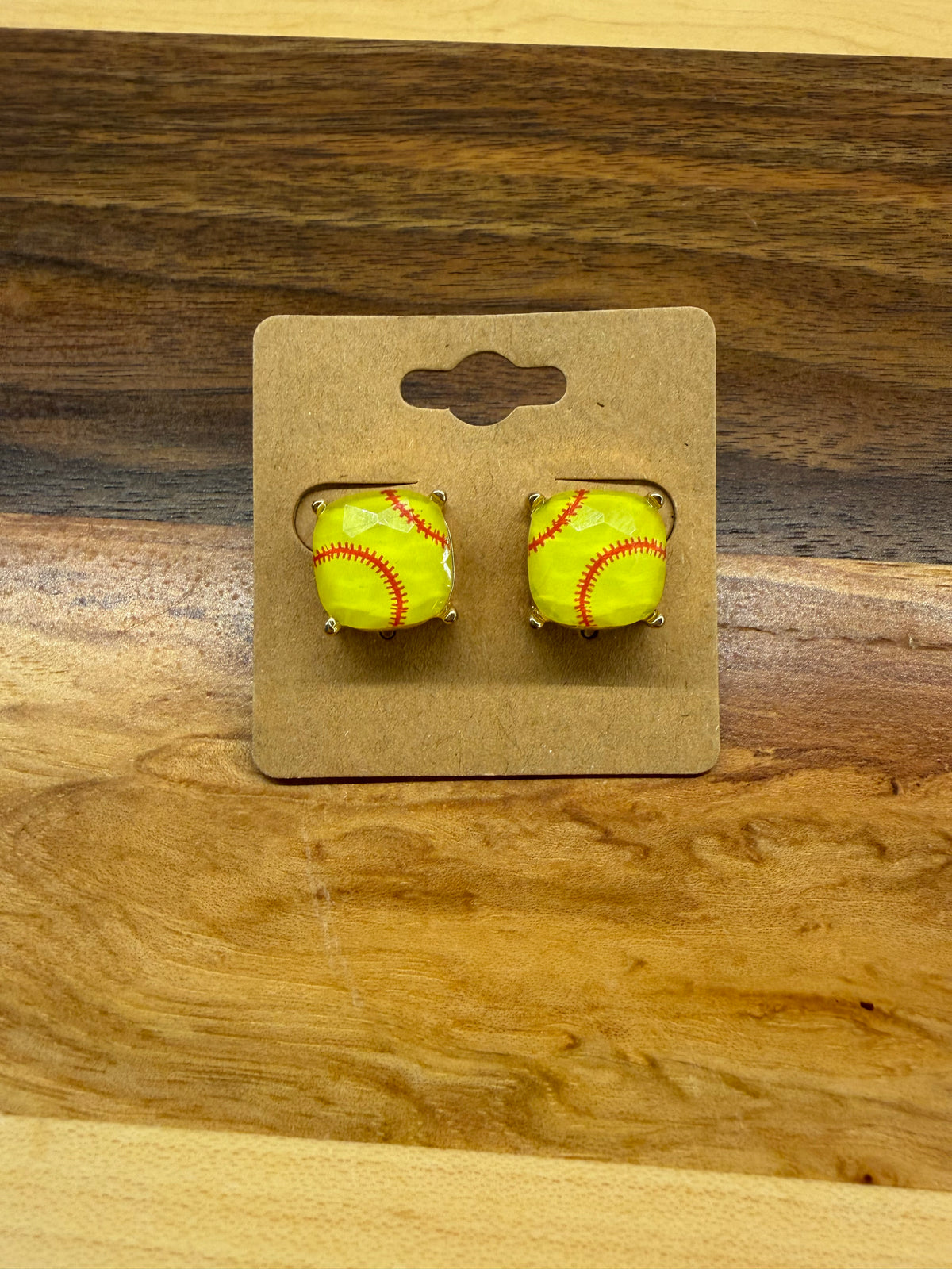 Softball Stud Earrings