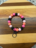 RTS - Dark Summer Check Wristlet