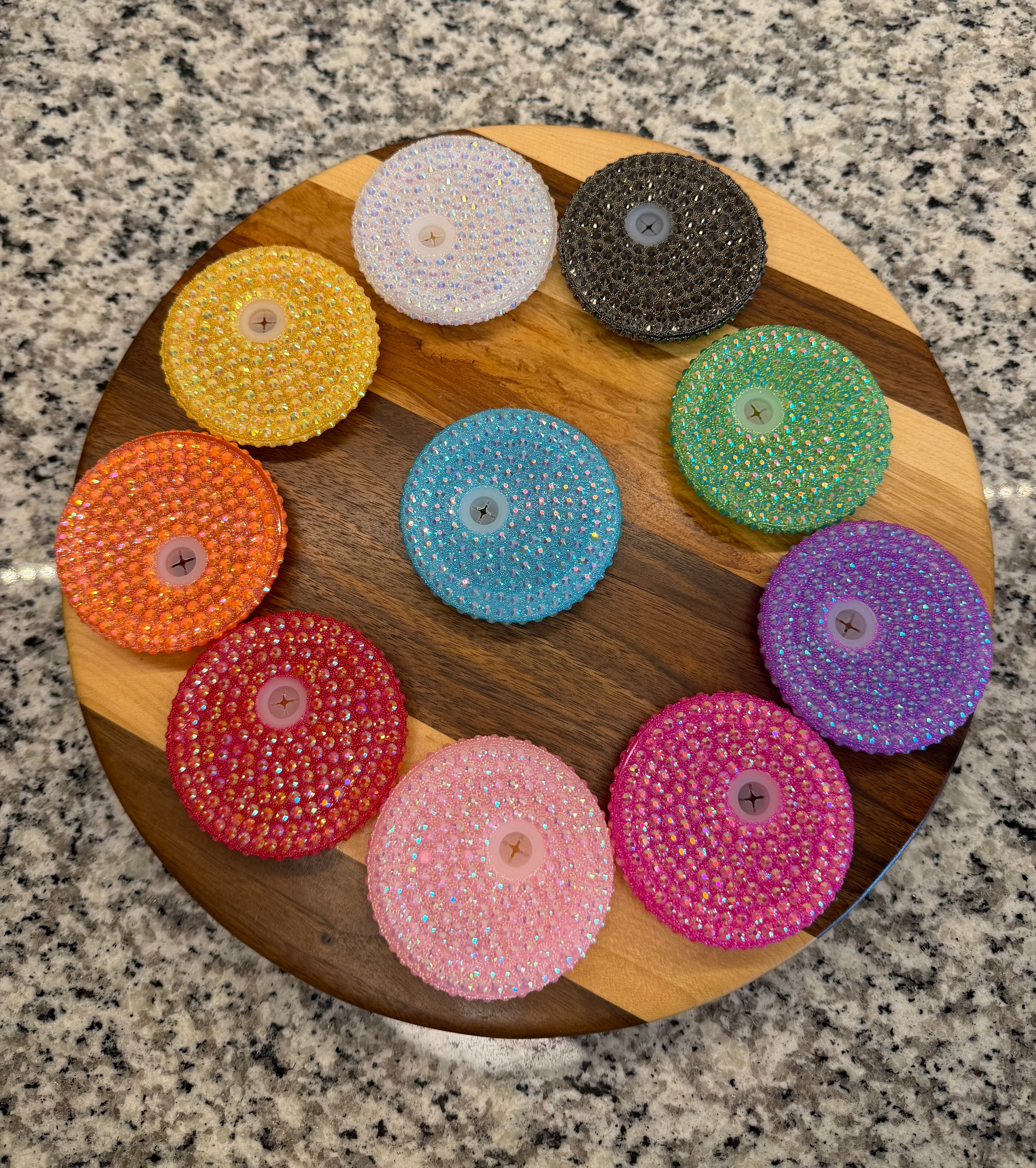 16 oz Rhinestone lid
