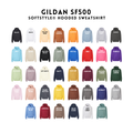 ***GILDAN HOODED SWEATSHIRT COLOR CHART ONLY***